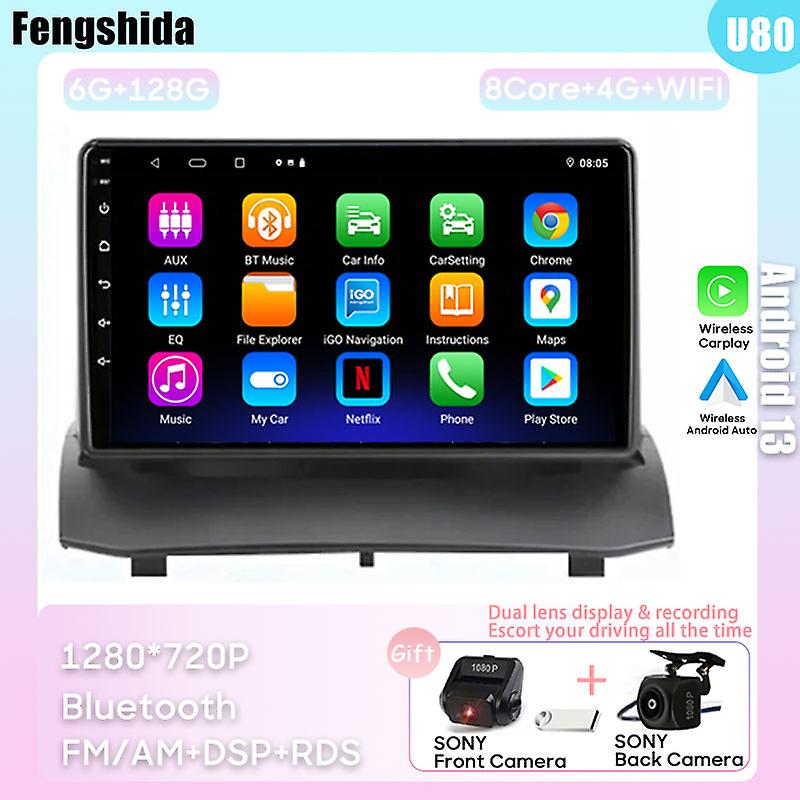 Android Radio For Ford Fiesta MK7 2009 -2017 Mirror Link Touch Screen Stereo Head Unit Intelligent System Car Multimedia Player