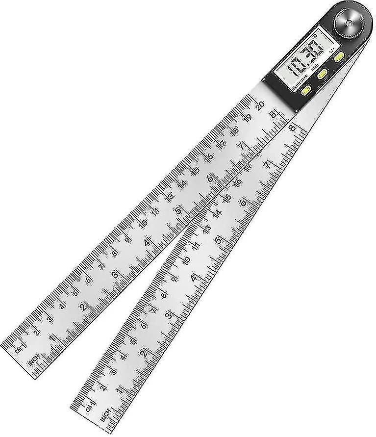 Digital Angle Ruler Protractor, 0-360 Angle Measure, Stainless Steel Angle Measurer With Lcd Display