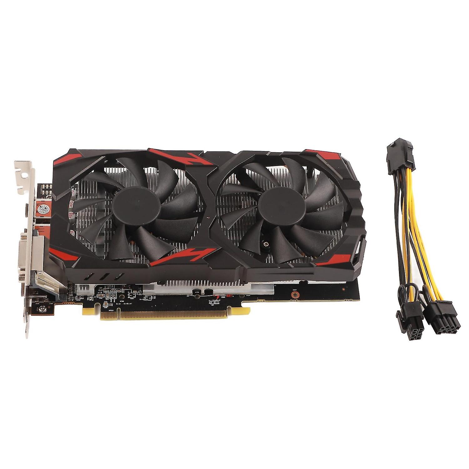 بطاقة رسومات Rx 580 8 جيجابايت Gddr5 256 بت ، 2 مراوح تبريد 16 بي سي آي اكسبريس 3.0 بطاقة رسومات للألعاب