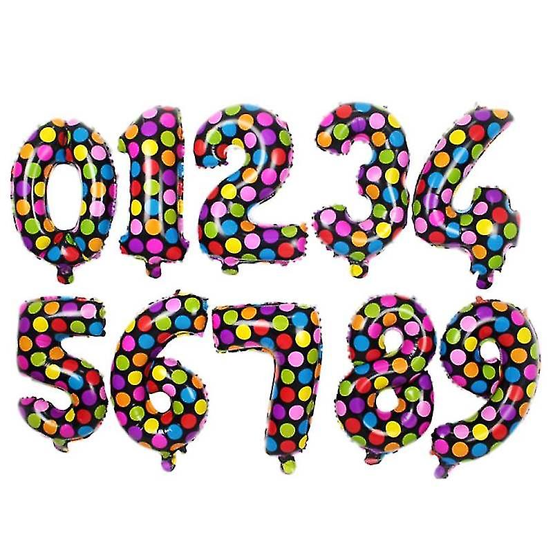 10pcs Geburtstag Folienballons