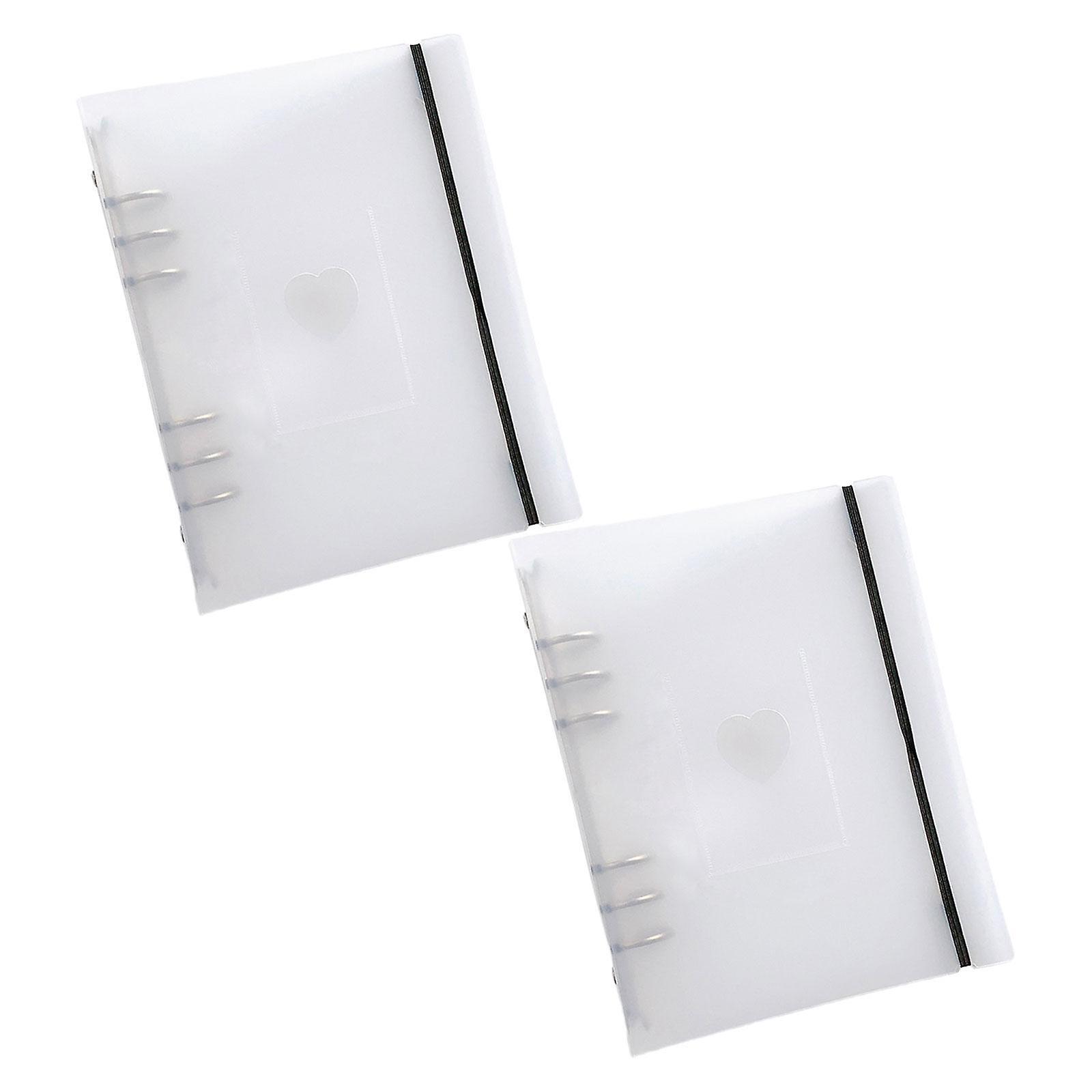 2Pcs Binder Pockets A5 Trading Card Protection for Sketching Gifts Journaling Smooth