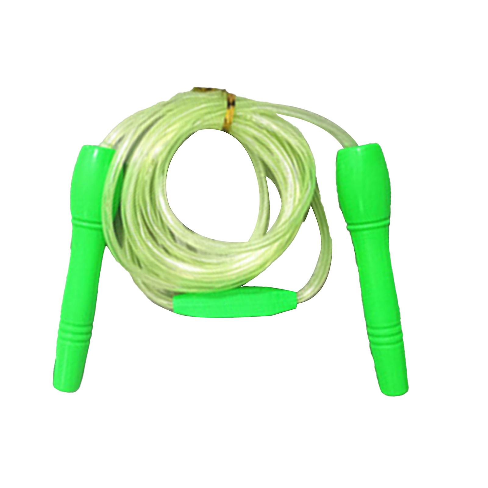 Verdant TouchGlowing Skipping Rope Glowing Skipping Rope for Adults Kids Children, Adjustable Glow-in-the-Dark Jump Rope, Green