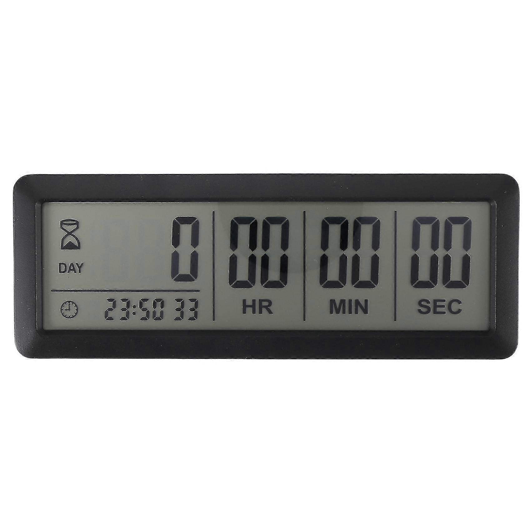 Big Digital Countdown Days Timer Clock - 999 napos visszaszámláló Clock Timer for Graduation Lab Kitchen (fekete)