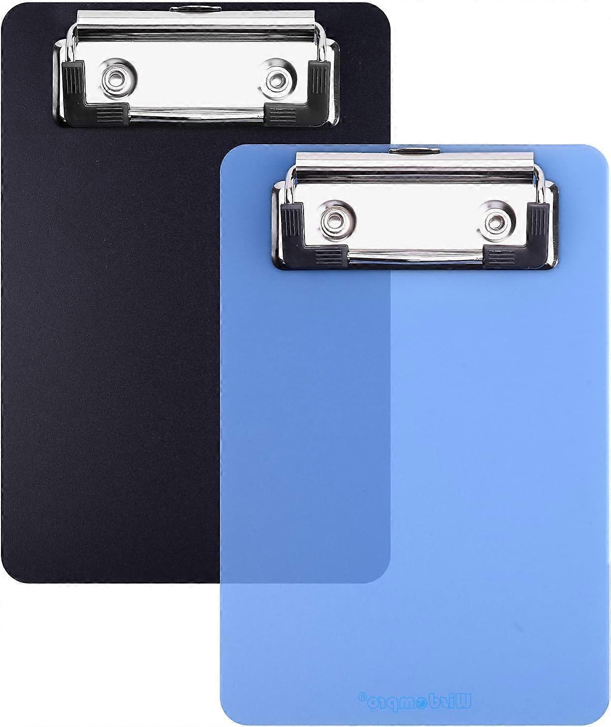 Mini Clipboard, 2 Pack Small Clip Boards for Notepads, Memo Size Receipt, Pocket Lists