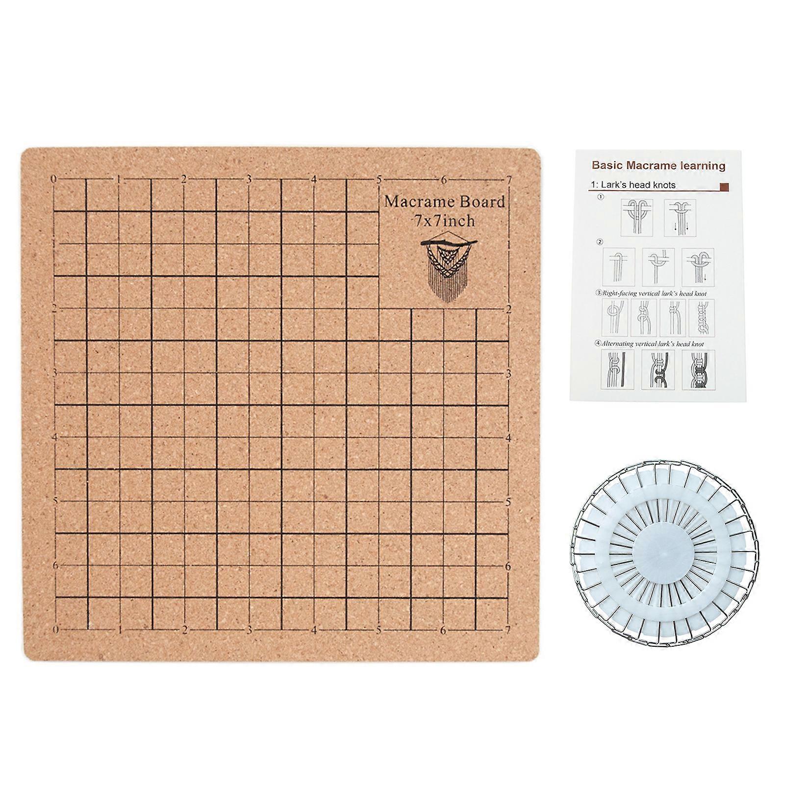 1 Set Braided Board Easy-to-Use Durable Reusable Bracelet Making Tool with T-shaped Needle for Household