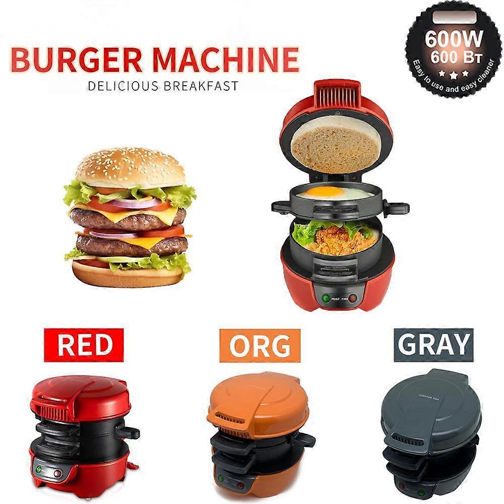 Hamburger Maker-Sandwich Maker Home 3-in-1 Breakfast Maker Can Make Delicious Burgers, Sandwiches, Chicken and Other On the Go Breakfasts