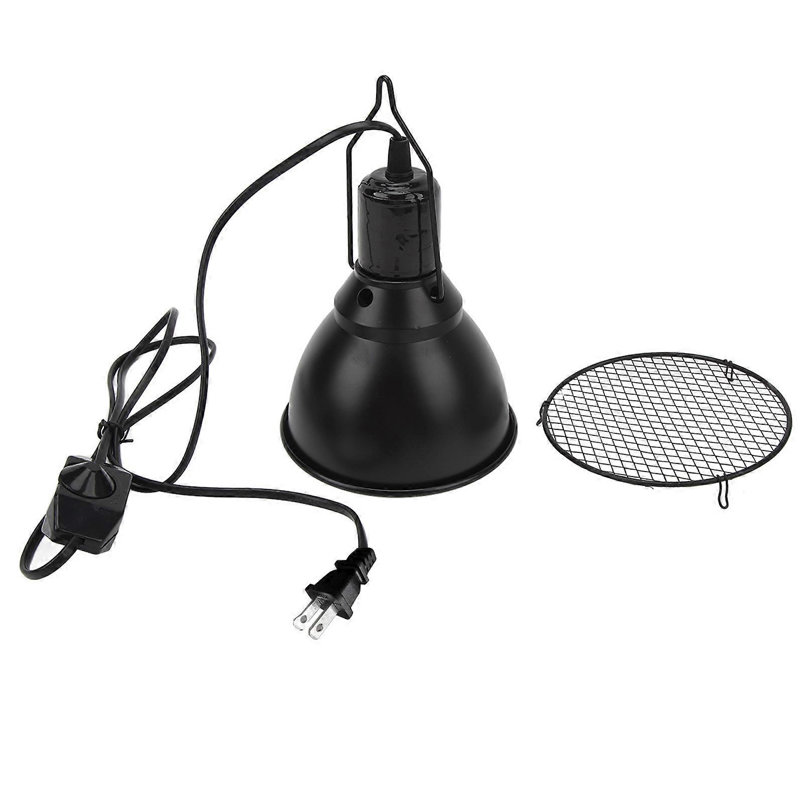 Reptile Light Fixture Simulation Lighting E27 Socket Reptile Lamp Fixture for UVA UVB Bulb Basking Heat Bulb US Plug 120V