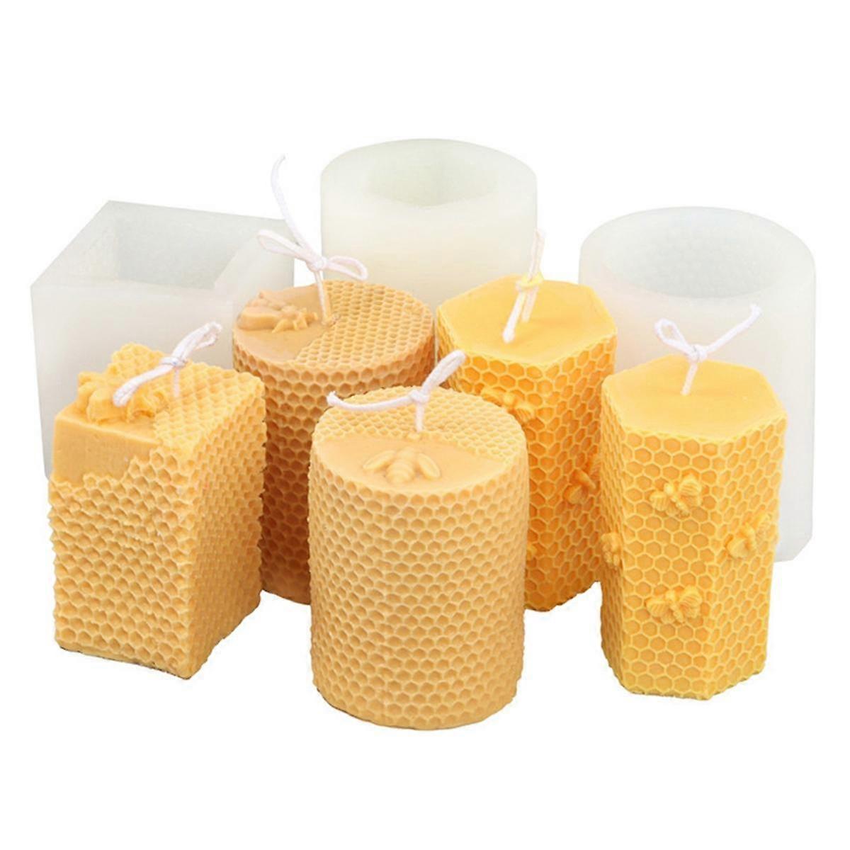 Silicone Honeycomb Candle Mold Round Hexagonal Square Honeycomb Candle Mold Square Honeycomb Candle Mold