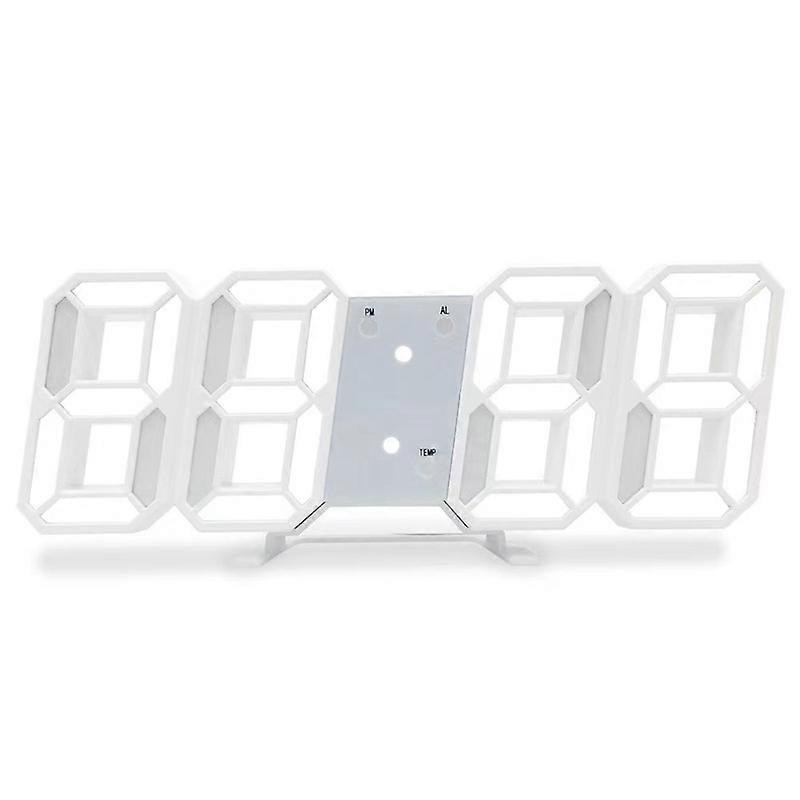 Minimalist Led Clock With 3 Adjustable Brightness Levels And Ac/dc Power Adapter