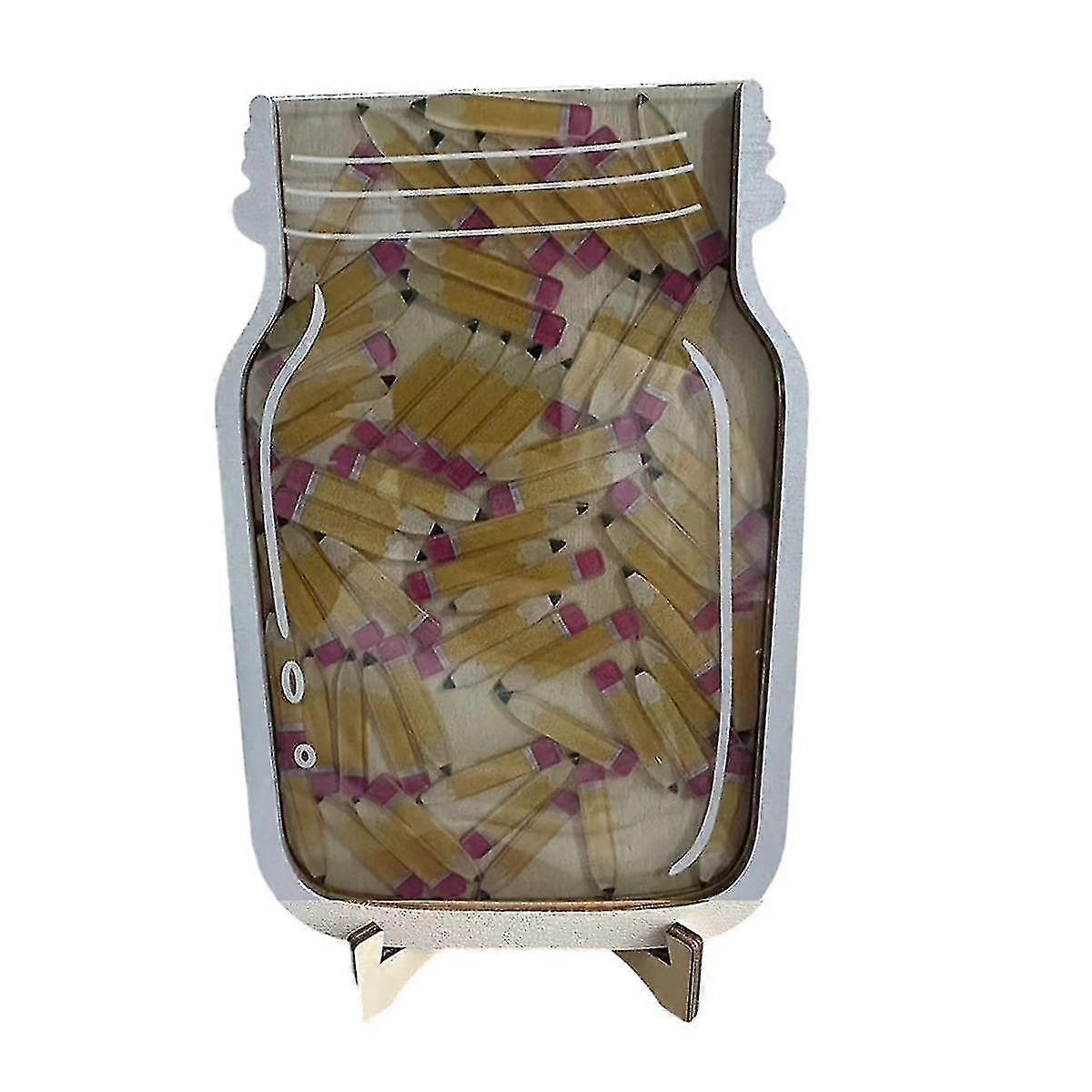 Pot de récompense étoile pour enfants Points récompense l'apprentissage de l'autodiscipline Pot de récompense étoile ornements en bois