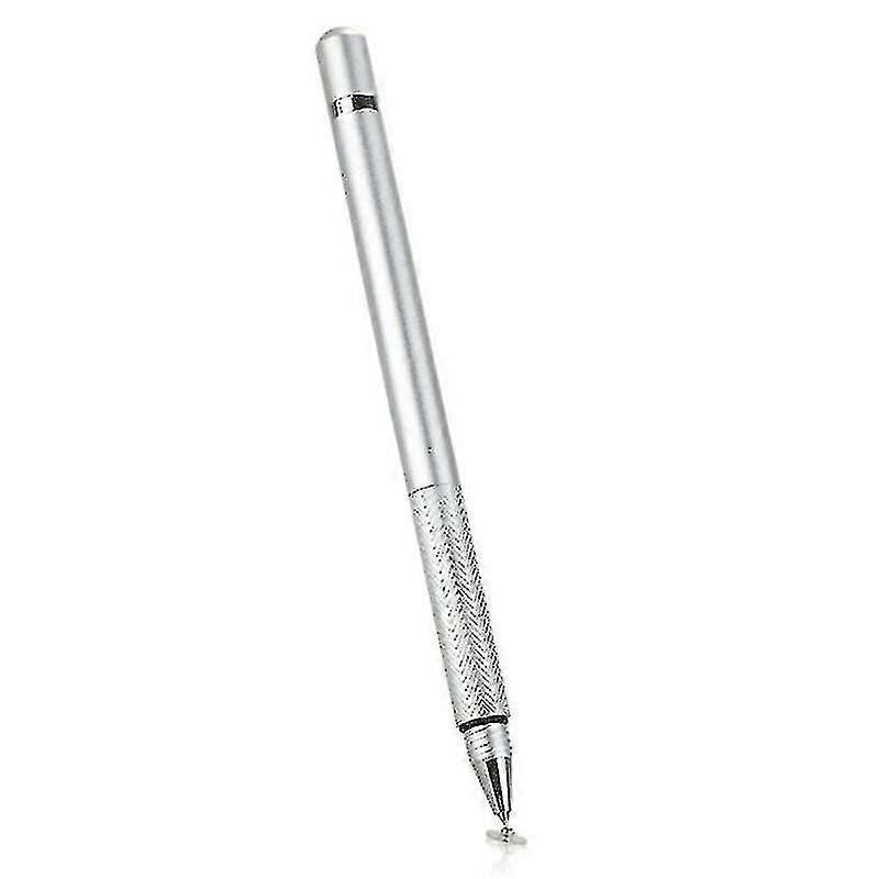 (silver) Capacitive Touch Screen Pens Drawing Stylus Universal For Ipad Iphone Android Pc