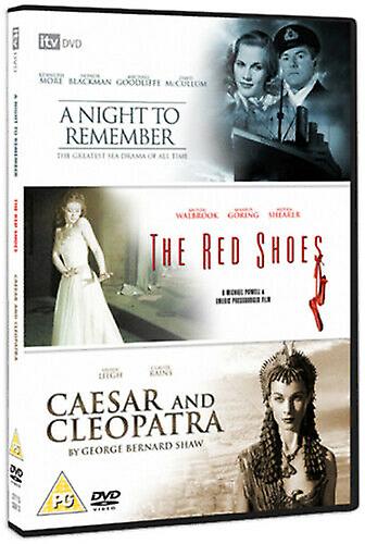 A Night to RememberThe Red ShoesCaesar and Cleopatra DVD (2008) Kenneth More - Region 2