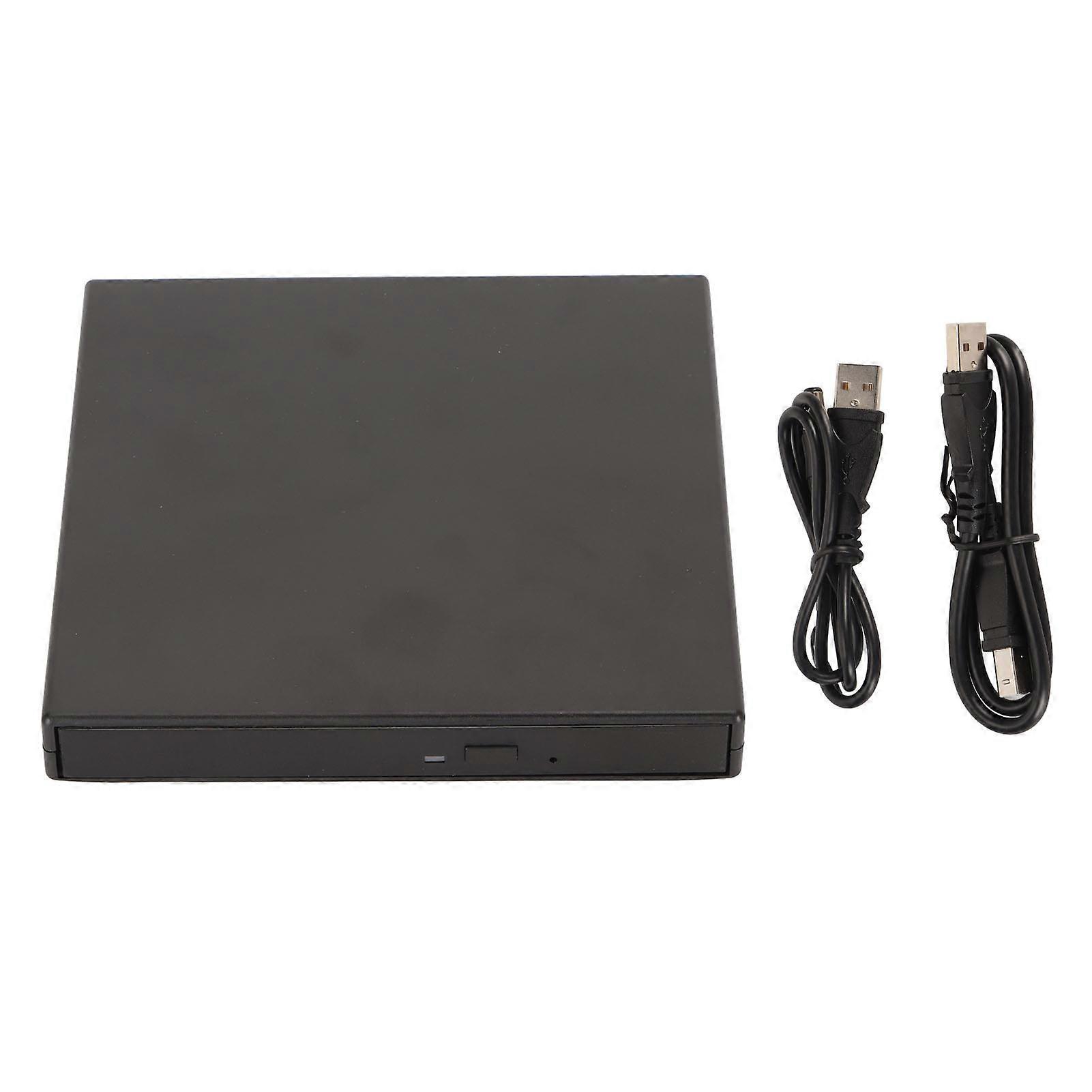 External DVD Drive USB 2.0 Fast and Stable Slim Portable CD DVD ROM Rewriter Writer Reader for Computer Laptop