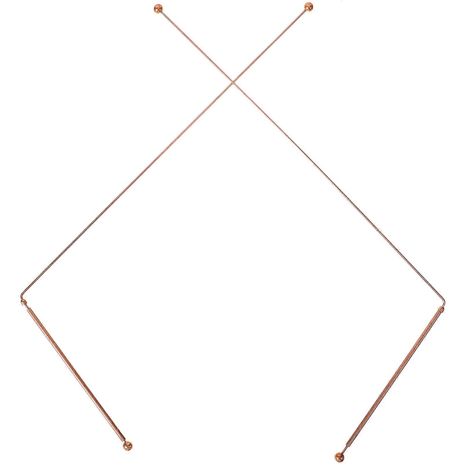 2Pcs Dowsing Rod Copper Divining Rod Flexible Rotation Divining Tool Portable Dowsing Rod