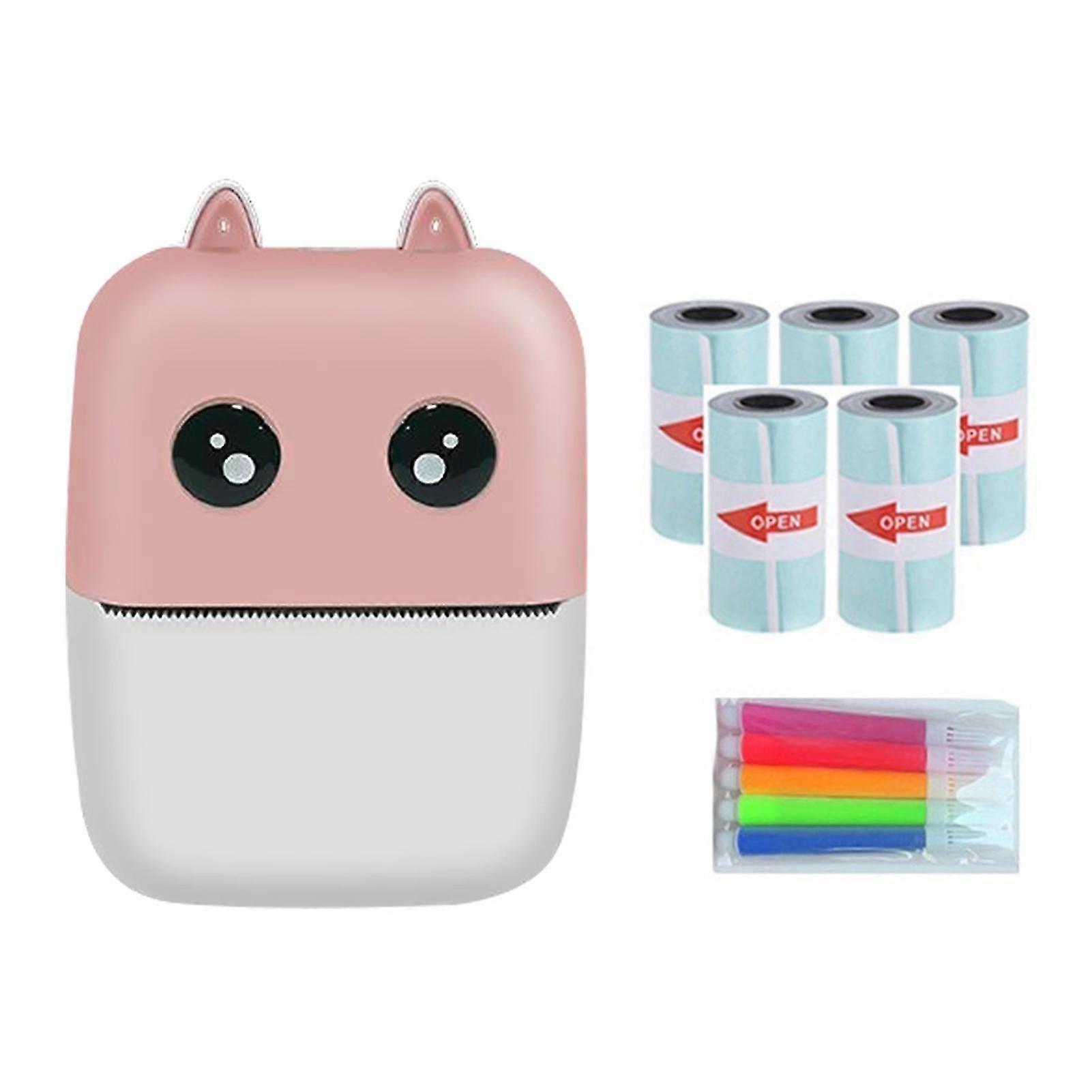 Cute Handheld Thermal Printer Portable Compact Mobile Printer For Photo Note Labels