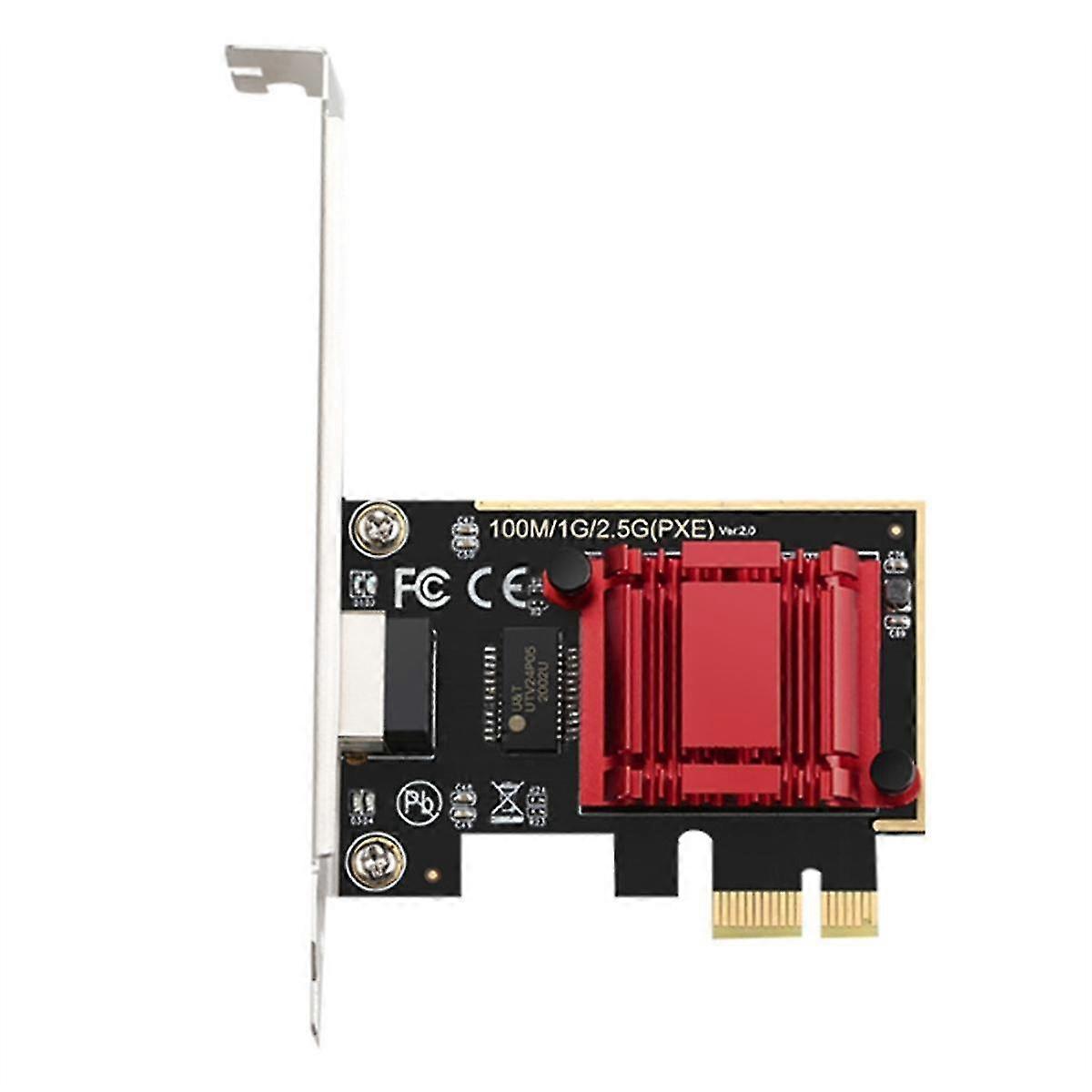 2.5G PCI-E to RJ45 Gigabit Network Card RTL8125B Chip 10/100/1000Mbps Ethernet Wired RJ45 LAN Contr