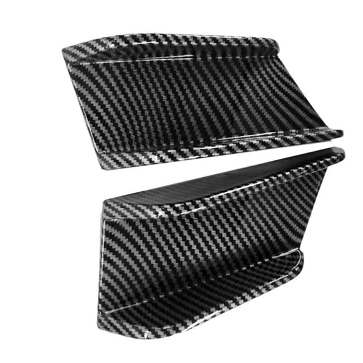 Car Front Bumper Side Splitter Spoiler Canards Trim for 4 Series G22 G23 2020+ Carbon Fiber Pattern