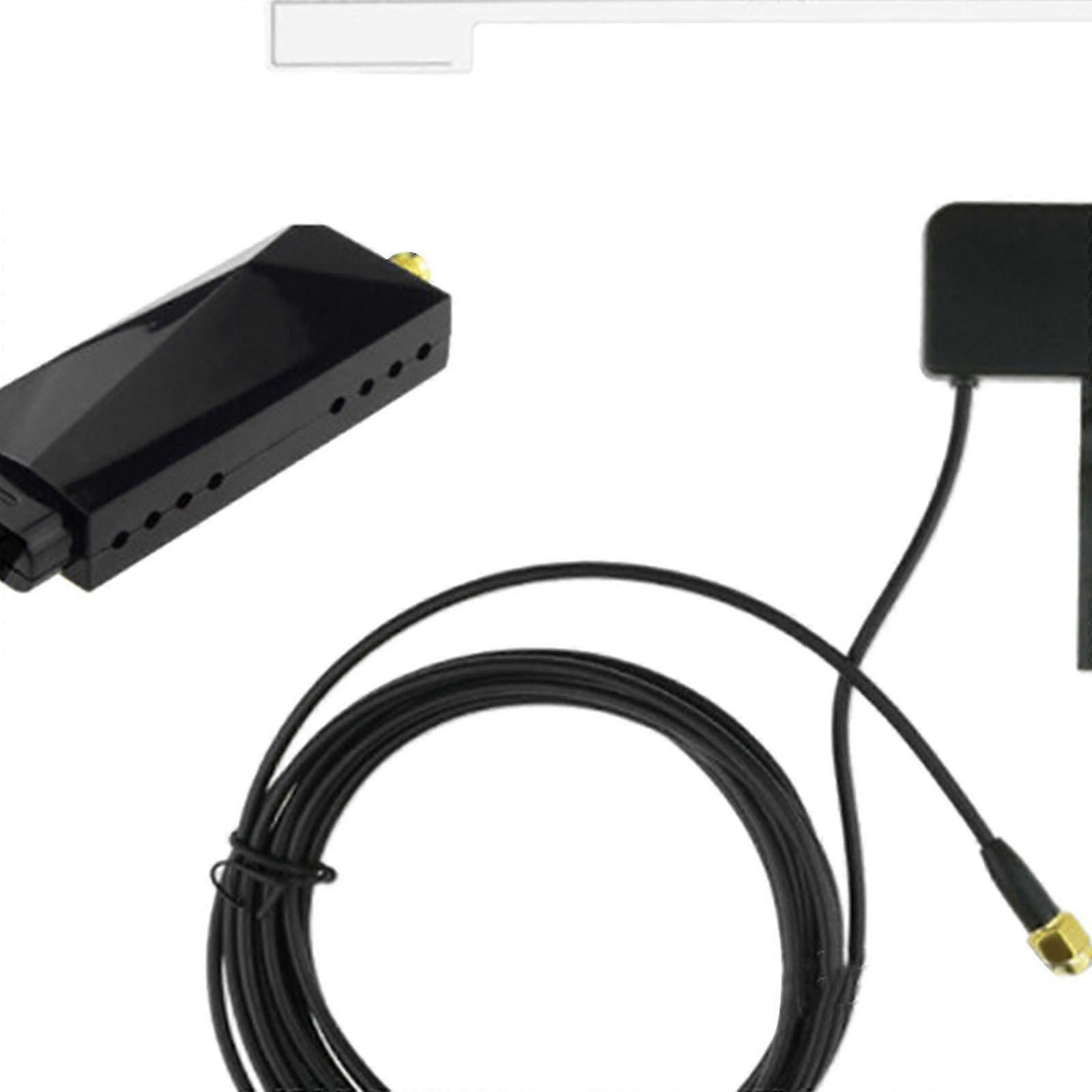 Dab radio receiver car antenna digital dab+adapter usb amplified loop antenna fit for android dvd