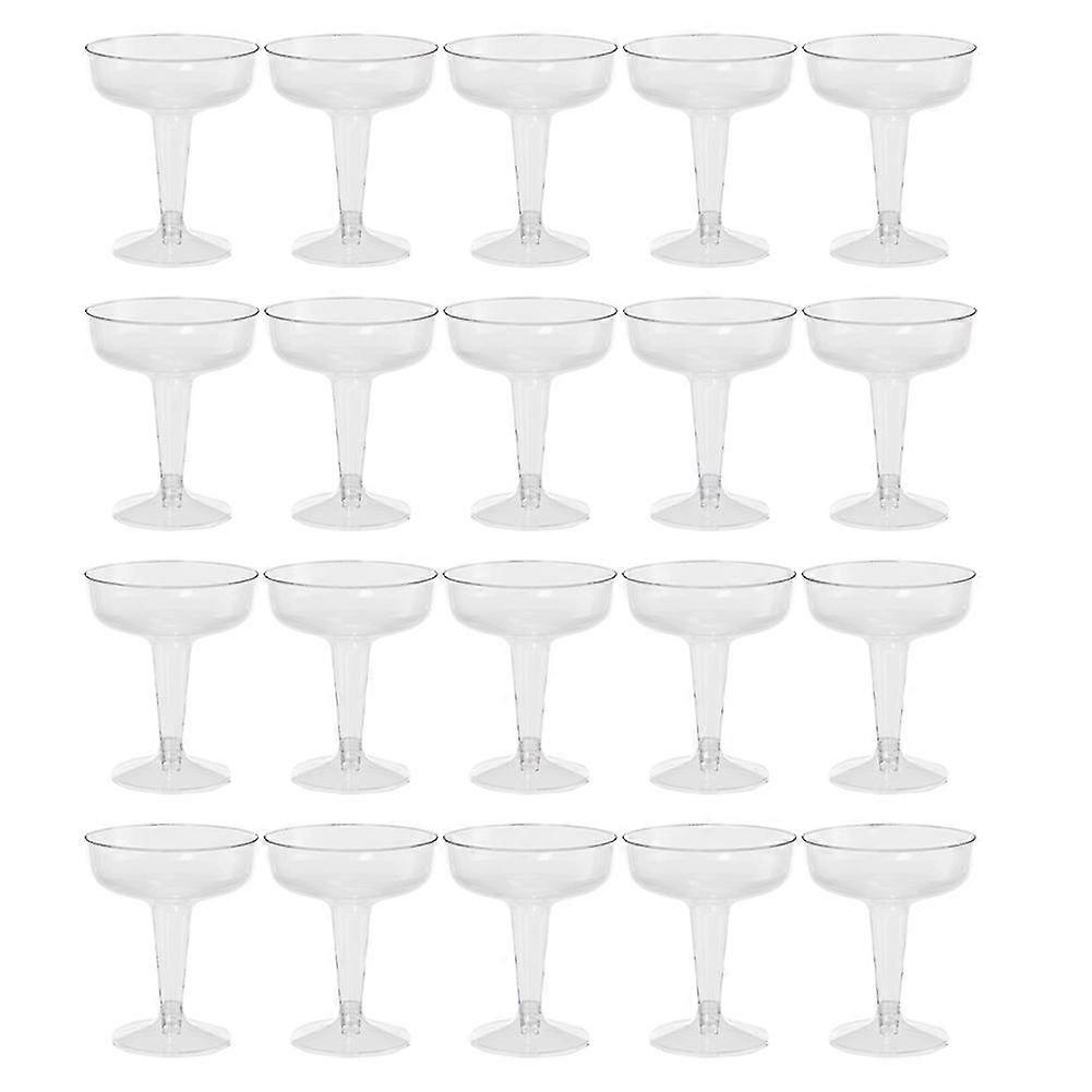 20pcs clear plastic champagne glasses for parties clear plastic cup