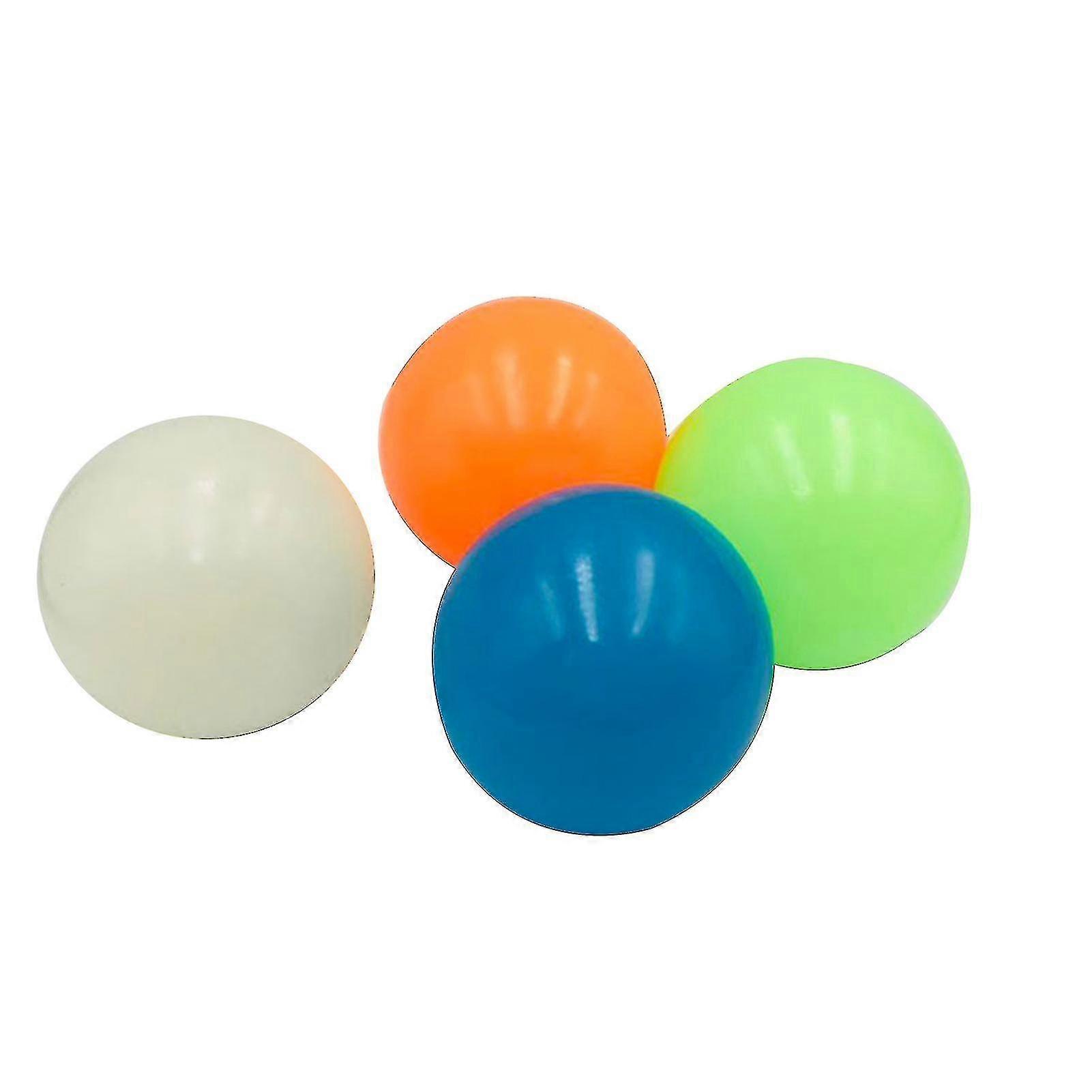 Blue 4pcs/set Noctilucent Luminous Anti Round Ball Kids Toys