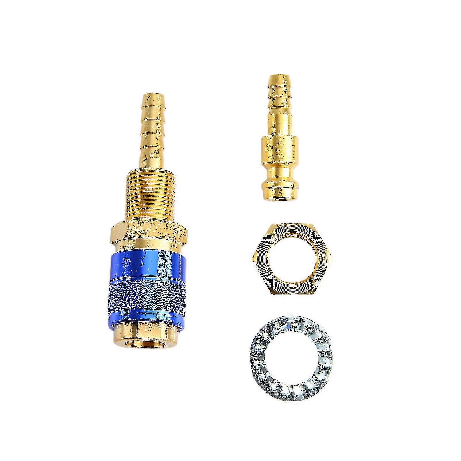 2pcs 6mm Water Cooled Gas Welding Torch Quick Fitting Hose Connector Adapter_ahf