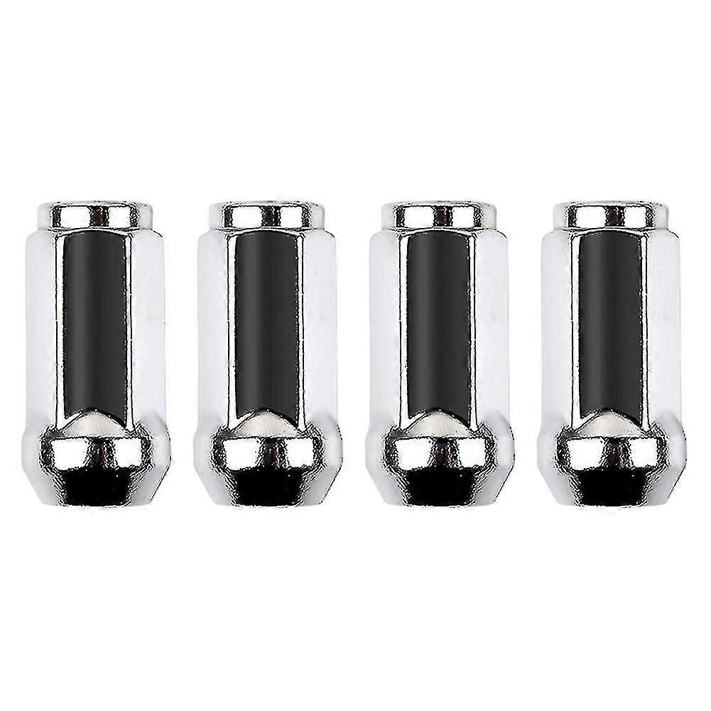4 Pcs M14x1.5 Écrous de roue, Remplacement pour Silverado, , Chrome Closed End Bulge Acorn Lug Nuts