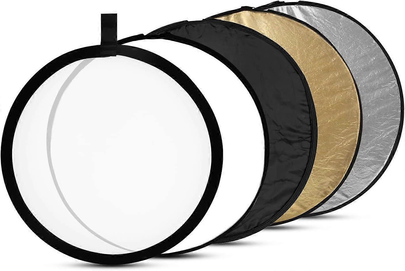 22" 60cm Photography Reflector 5-in-1 Collapsible Circular Light Reflector