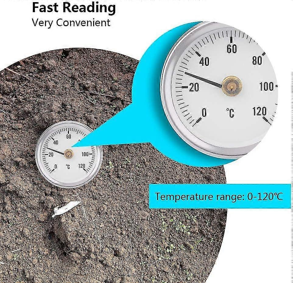 Thermometer Waterproof Hose, Temperature Gauge At Spring, For Home