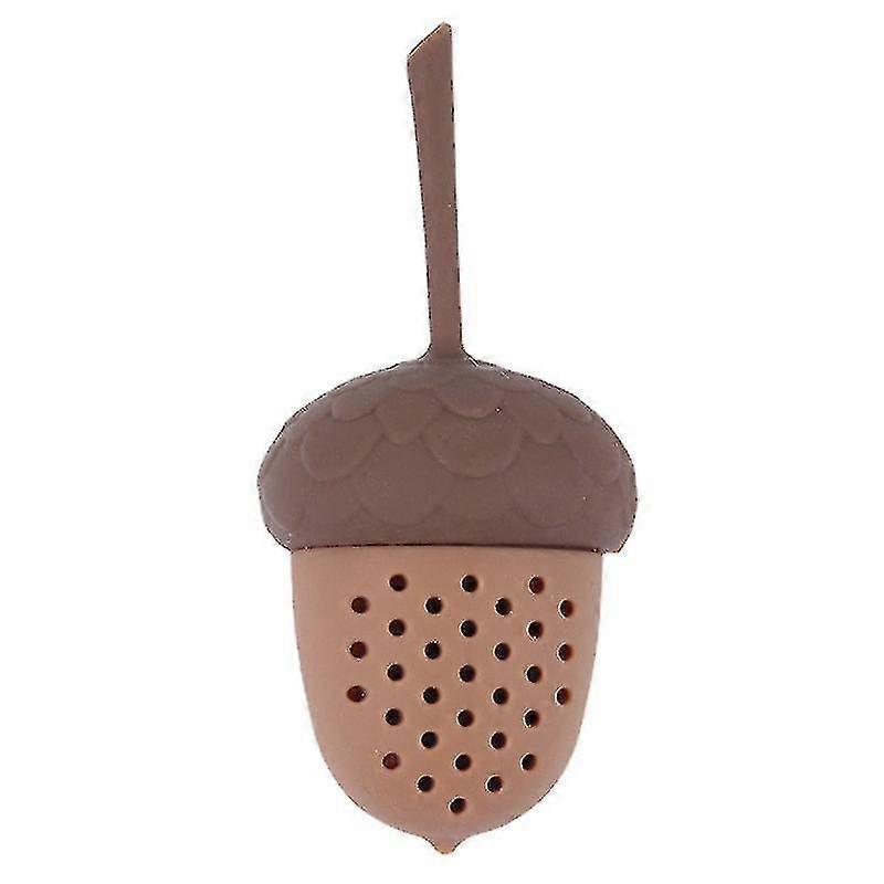 Tea Infuser Pine Cone Teapot Silicone Tea Strainer Tools(brown4pcs