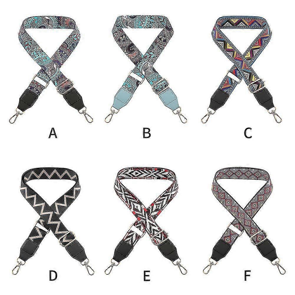 Adjustable Length For Bag Comfortable Multifunctional Retro Wide Shoulder Strap