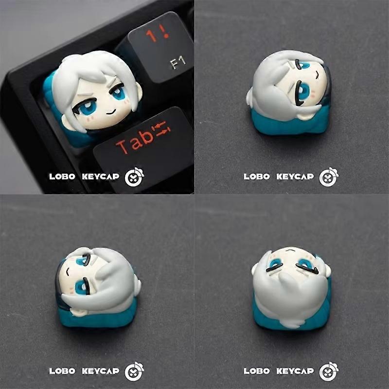 חדש Valorant שרף Keycap מותאם אישית Jett Phoenix אישיות Keycap E-Sport אביזרים למקלדת מחשב גיימר מתנה