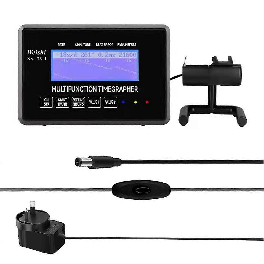 100~240V Watch Timegrapher Rate Deviation Polarization Lift Angle Cycle Calibration Instrument Watch Shop Repairs Utility Tool