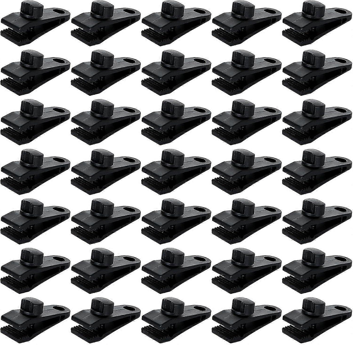Set of 30 Tent Tarpaulin Clips, Locking Tarpaulin Clamp for Awning Fixing Camping Shade Cloth Pool Cover