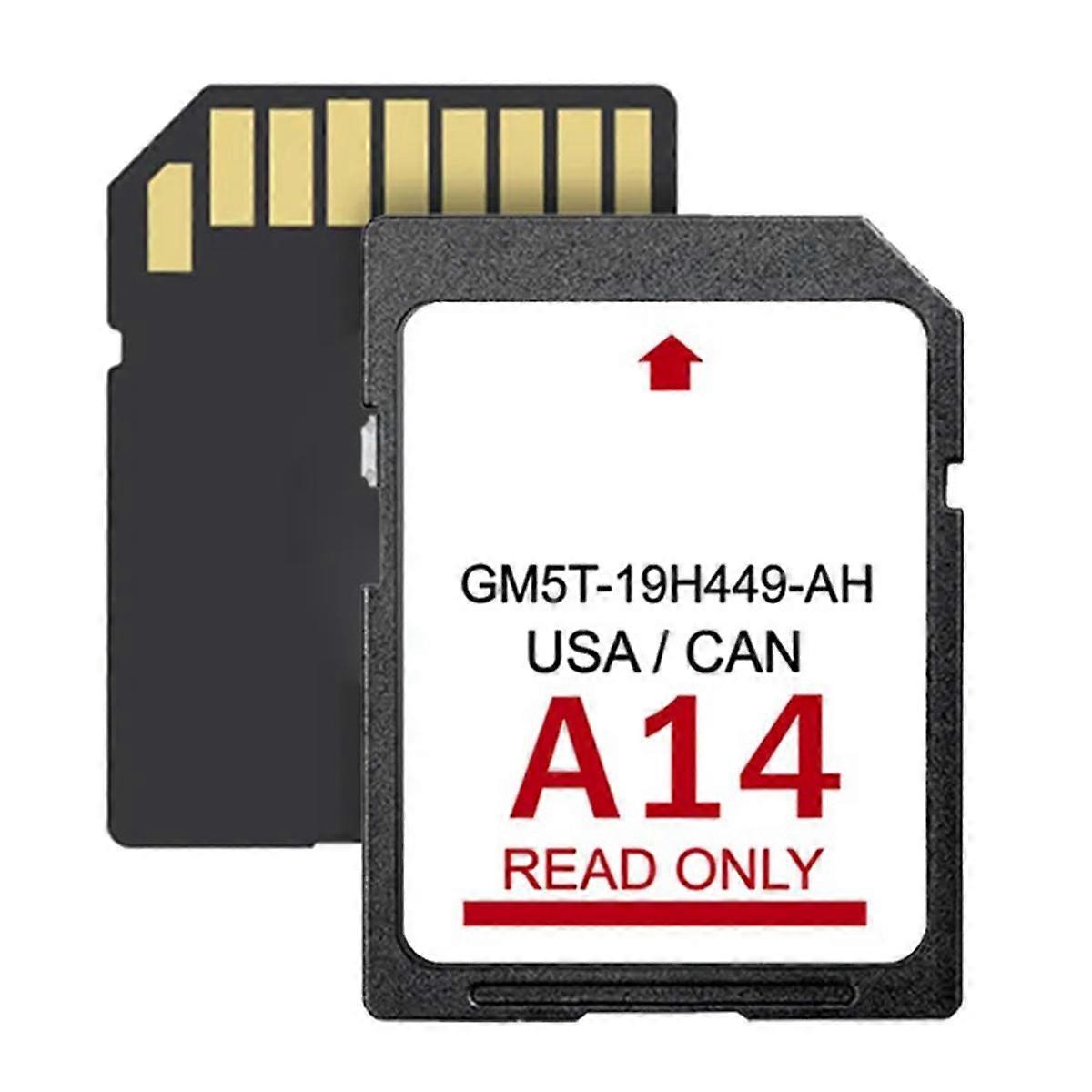 Latest 2023 A14 Navigation Card GM5T-19H449-AH Maps Card for GPS Map Update Sync USA/Canada Maps SY