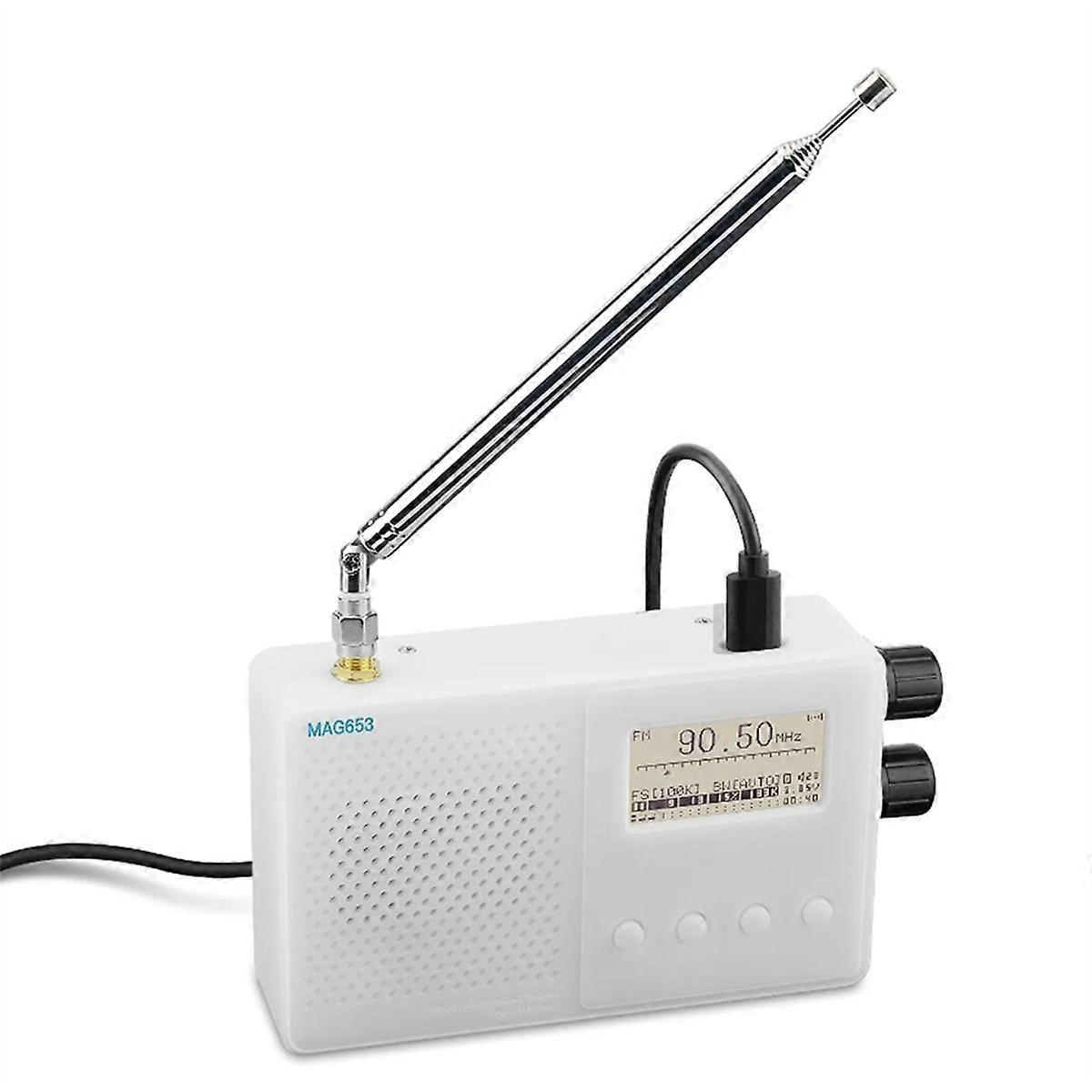 TEF6686 Mini Rechargeable Full Band Radio FM/LW/MW/SW Radio Receiver with 1.8 Inch Screen