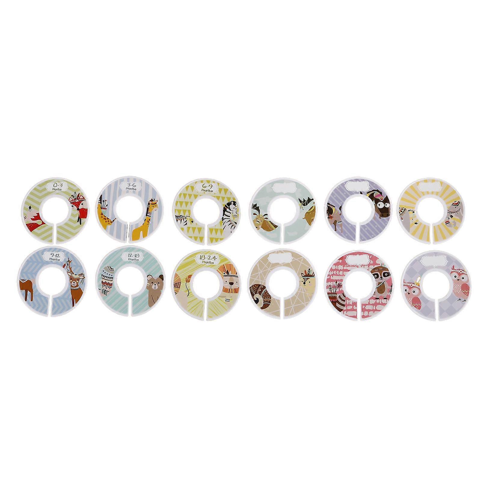 طفل صغير ملابس خزانة رف حجم الفواصل خواتم 12 قطعة فارغة