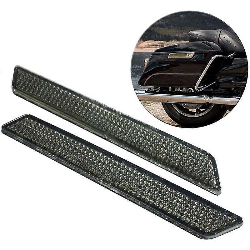 Trichtu Mount Saddlebag Guard Latch Covers With Reflectors For Harley Electra Glide 2014-2019