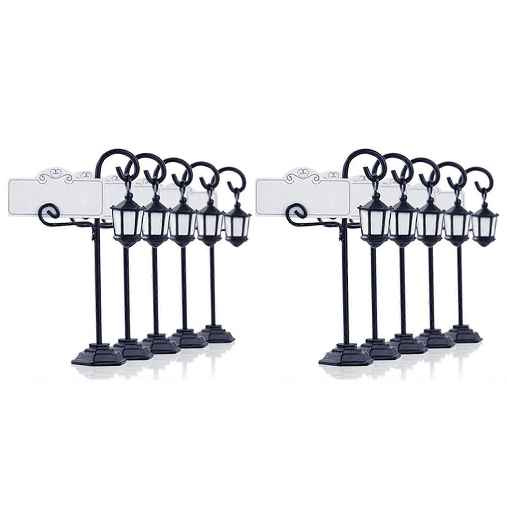 10 PCS Streetlight Shape Wedding Party Reception Place Card Holder Number Name Table Menu Picture w