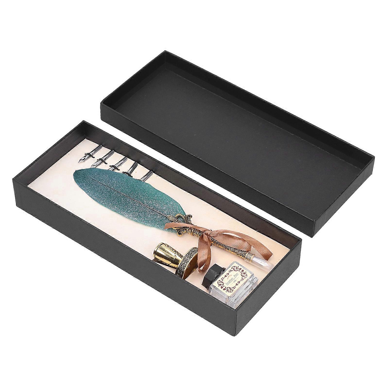 Plume stylo ensemble Fine exécution conception scientifique papeterie boîte-cadeau avec porte-stylo pour cadeau de camarade de classe enseignant