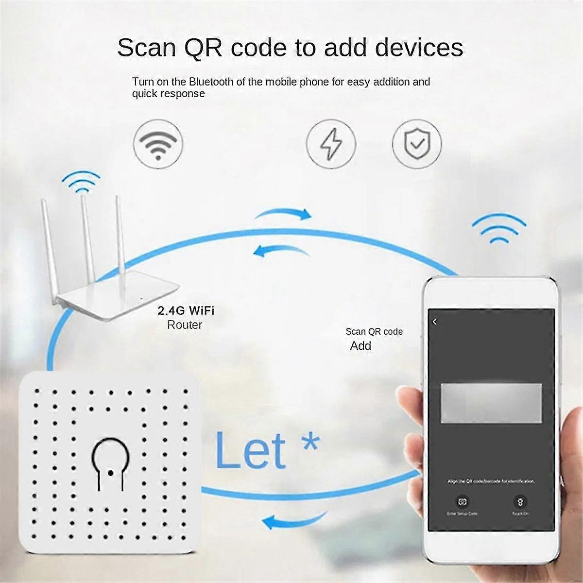 For Matter 16a Smart Wifi Switch One Open Dual Control Control Switches Mini Smart Breaker Voice Control Work With