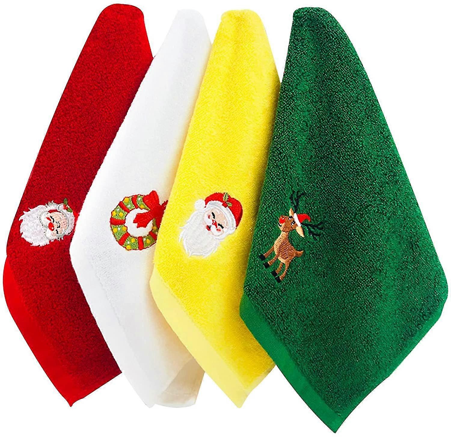 Christmas Towel Set 4 Hand Towels