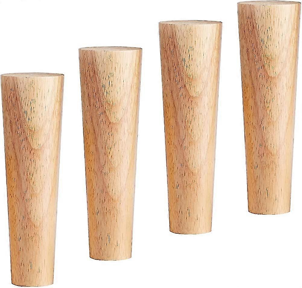 Holzmöbelfüße, 4 Stück Massivholz-Sofabein, Holztrittbrett, Holzgeschenk Y