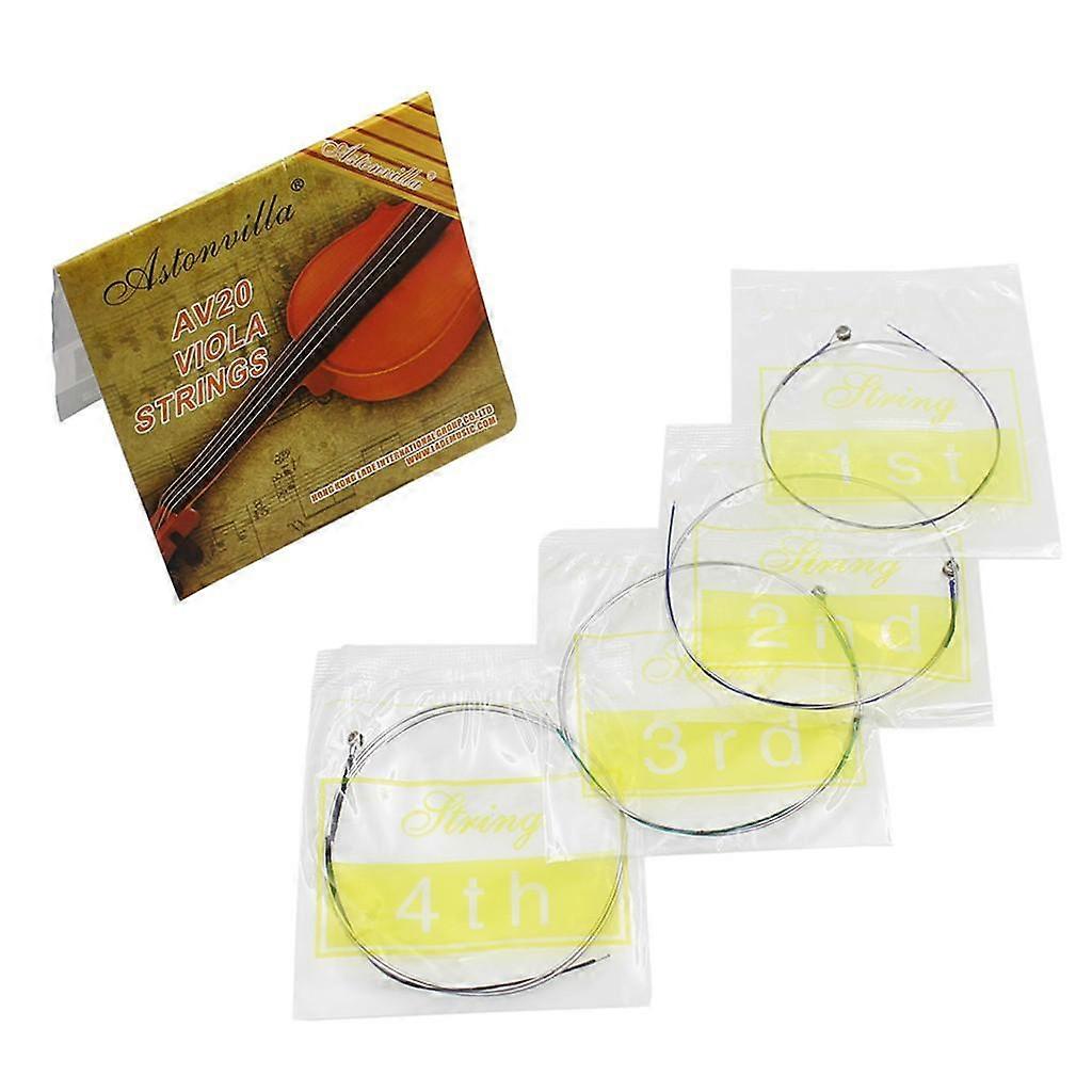 Set of 4pcs Nickle Silver Wound 4/4 A-D-G-C for Viola Stringed Instruments