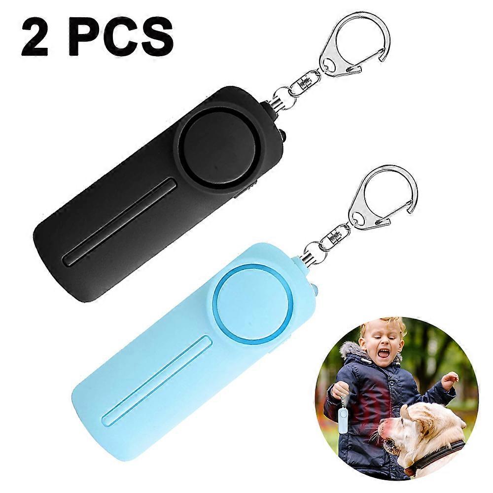 Self Defense Personal Alarm Keychain 130 Db Loud Siren Safety Protection Device With Led Light Emergency Alert Security Whistle Key Chain For Women,