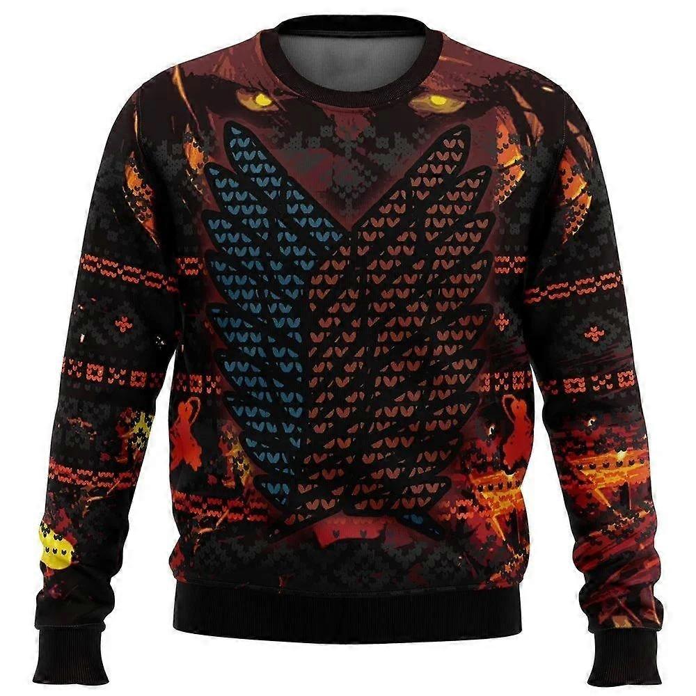 Titan Çirkin Noel Kazak Noel Hediyesi Noel Baba Kazak Erkekler 3D Sweatshirt Ve Üst Sonbahar Ve Kış Bezi