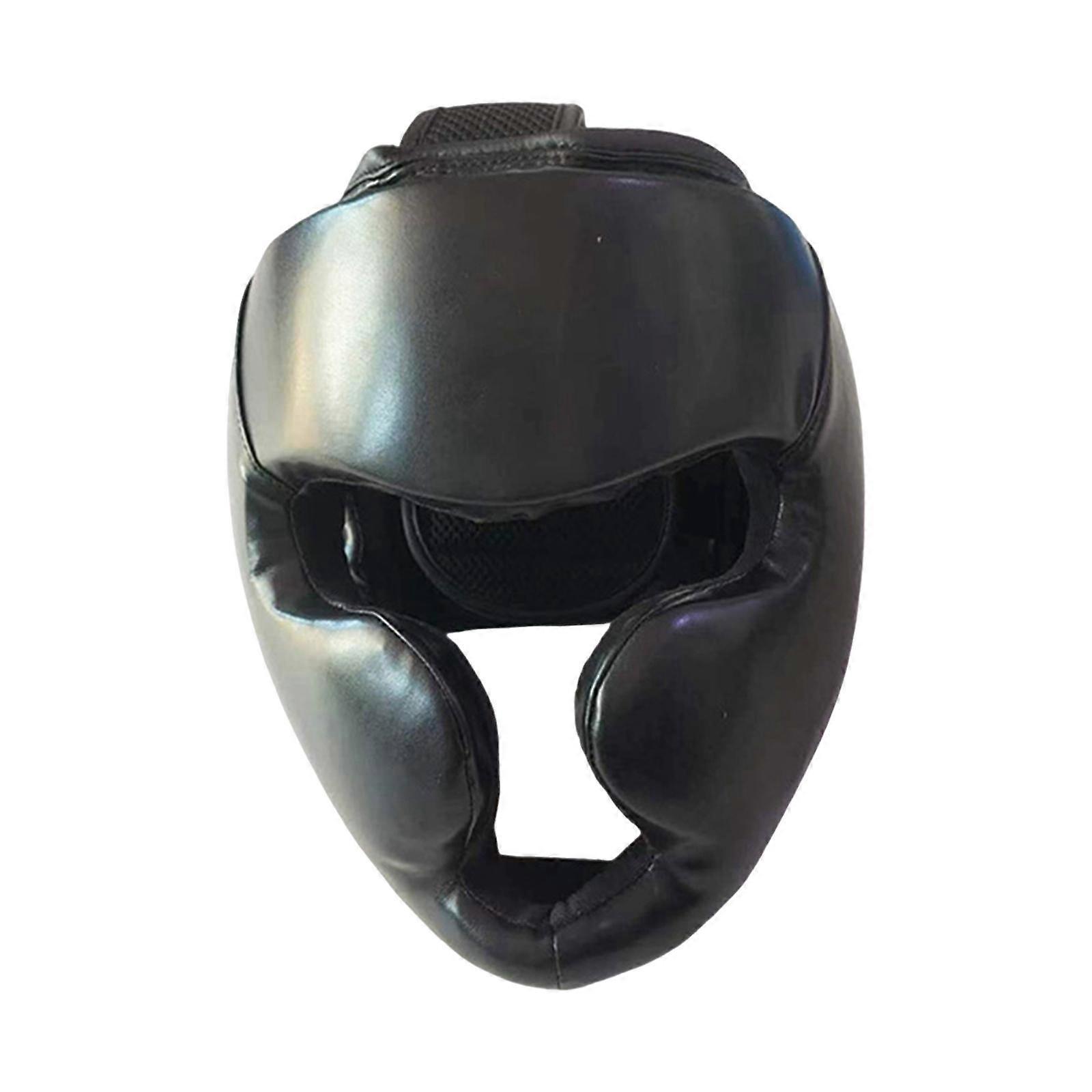 אגרוף כיסוי ראש קסדה כיסוי פנים מתכוונן לאימון Muay תאילנדי Sparring S