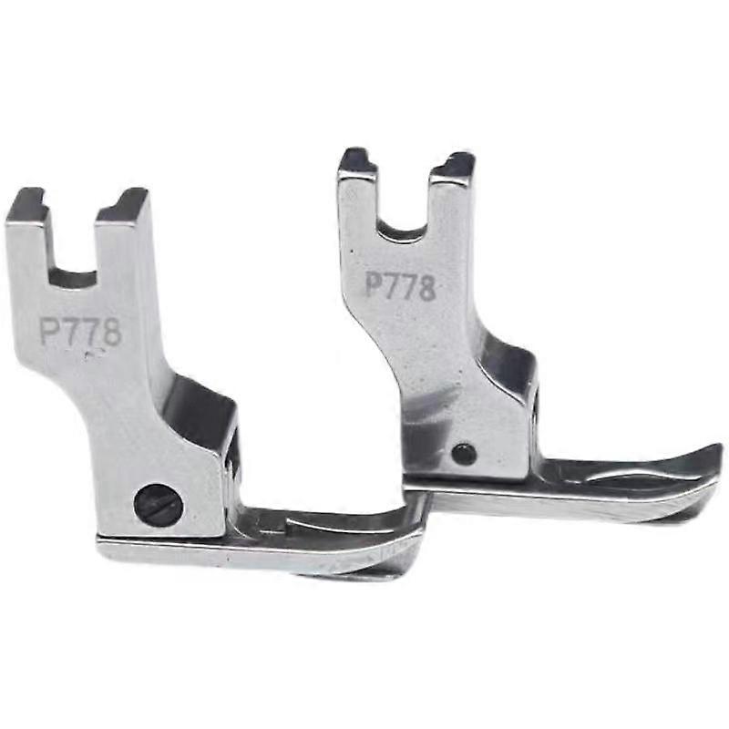 P778 Pied Pesser spécial Pied biche à col supérieur tout en acier compatible avec la plupart des machines à coudre industrielles à aiguille unique