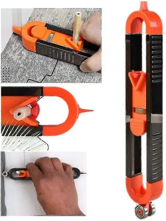 Profile Scribing Ruler, Contour Gauge Precisely Copy Irregular Shapes Tools, Contour Gauge With Lock Adjustable(1pcs)