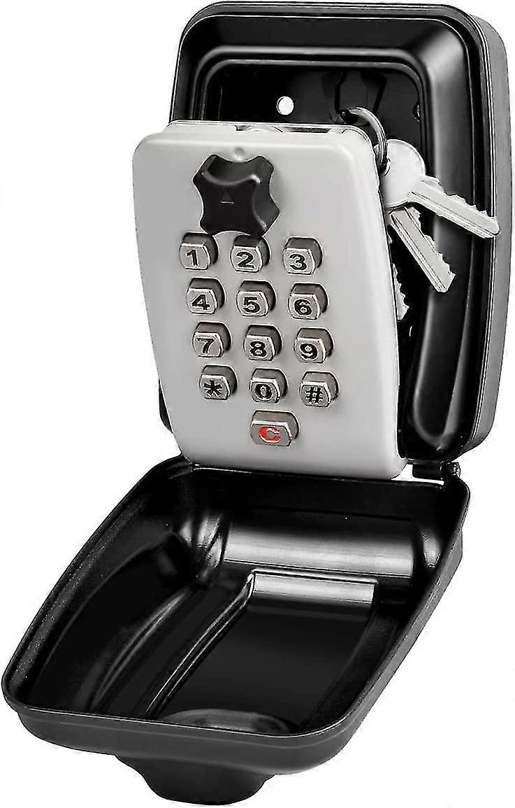 Key Box Wall Mounted Large Key Box Secure Waterproof Outdoor Key Box With 12 Codes Rust Proof Weatherproof Heavy Duty Key Safe For Home School Office