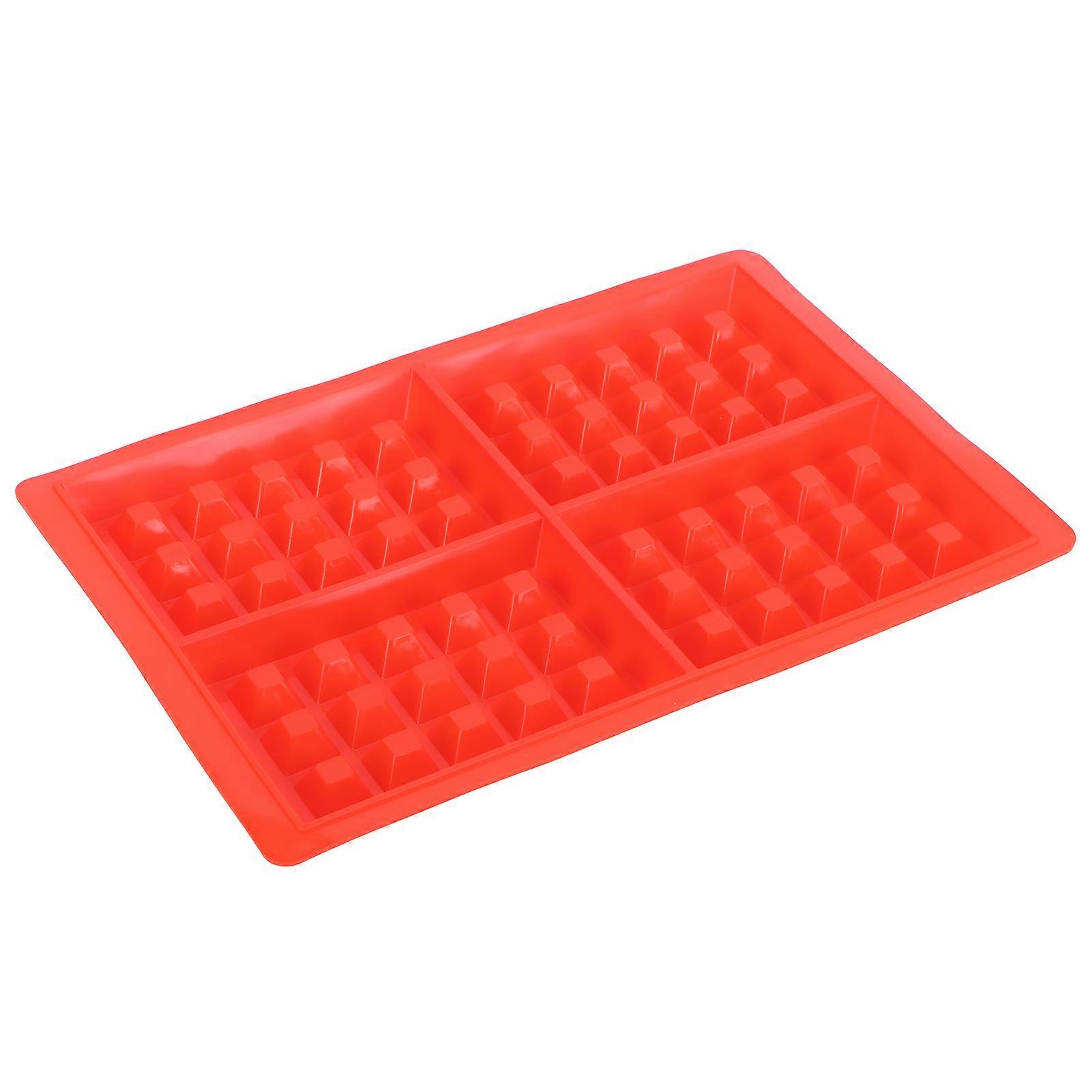 4-Grid Rectangular Reusable Silicone DIY Waffle Mold Cake Muffin Baking Utensil Kitchen Accessory